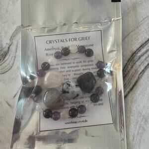 Grief healing crystal set